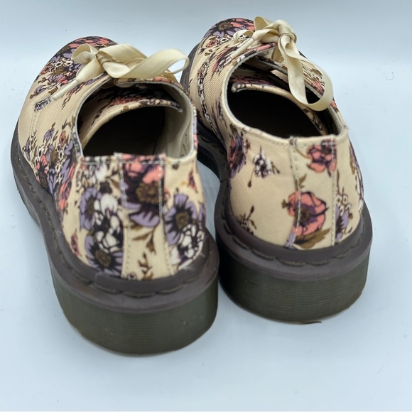 DR. MARTENS Lester Beige Wild Rose Floral Canvas Oxford - Picture 5 of 8